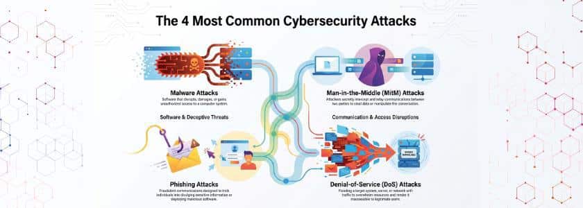 4 Types of Attacks-Complete Guide to Cyber Threats