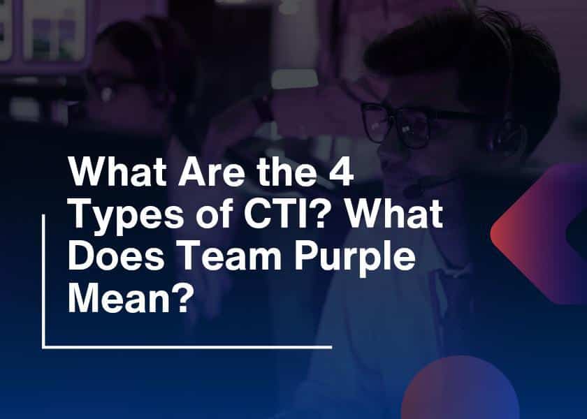 4 Types of CTI-Purple Team Meaning Guideq