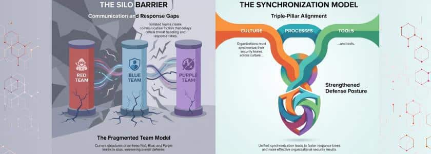 Cybersecurity Collaboration-Red, Blue and Purple Teams